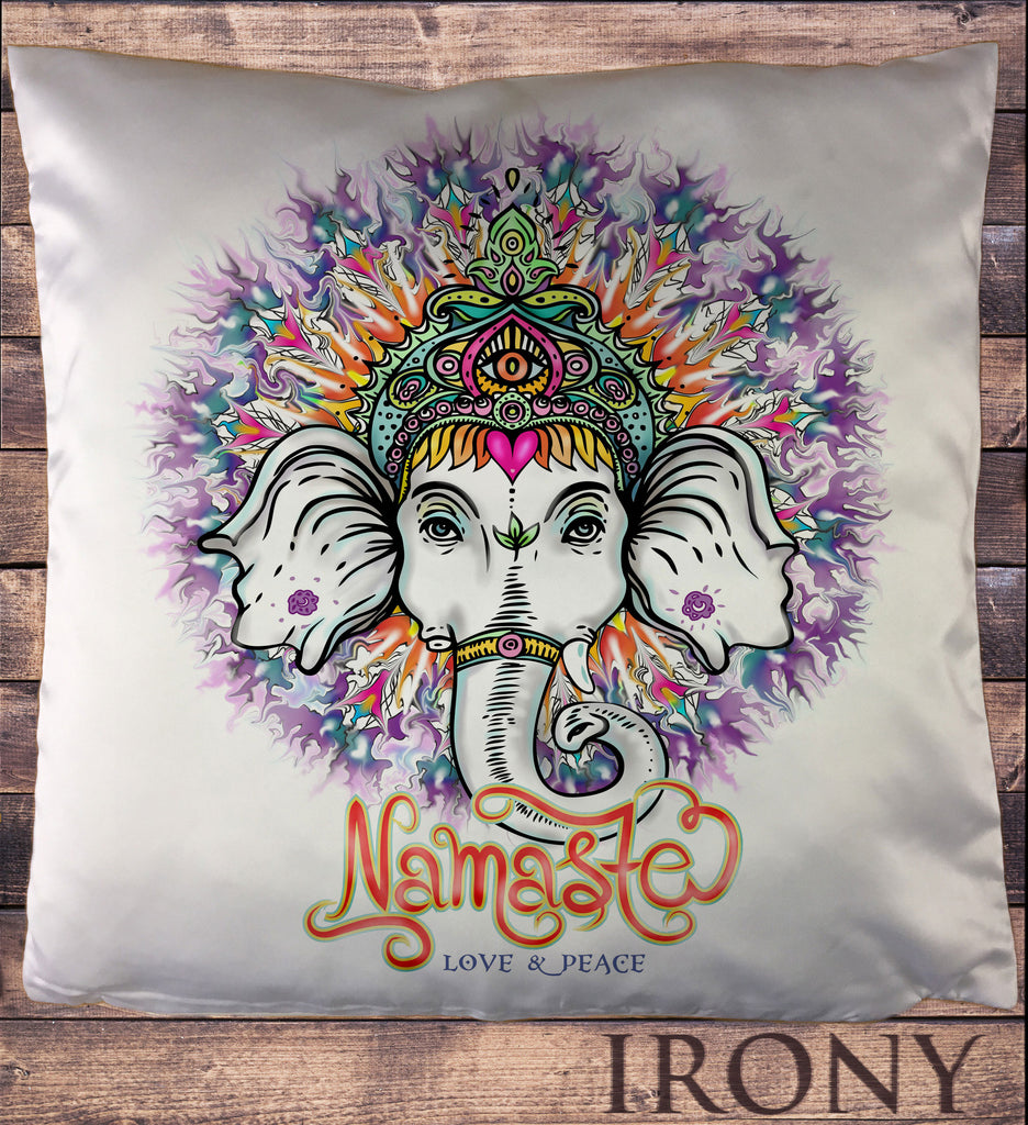 Ganesh Chakra Elephant God Line Art Namaste Zen India Aztec Print Cushion Cover CUS802
