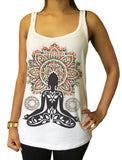 Jersey Tank Top Aztec Yoga Top Buddha Chakra Meditation Zen Print JTK-A20