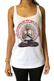 Jersey Tank Top Albert Einstein Meditation 'Theory of happiness' Print JTK1037