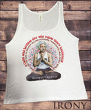 Jersey Tank Top Albert Einstein Meditation 'Theory of happiness' Print JTK1037