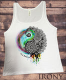 Jersey Tank Top Beautiful Yin Yang Butterfly, Find Balance Zen Print JTK106