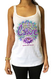 Jersey Tank Lotus Aztec 'Love' Breathe, Believe, Receive OM India Print JTK1074