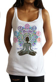 Jersey Top Aztec 'Yoga Heals the Soul' Buddha Chakra Meditation JTK1093
