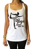 Jersey Top Om Yoga "Balance your life" Meditation Pose JTK1098