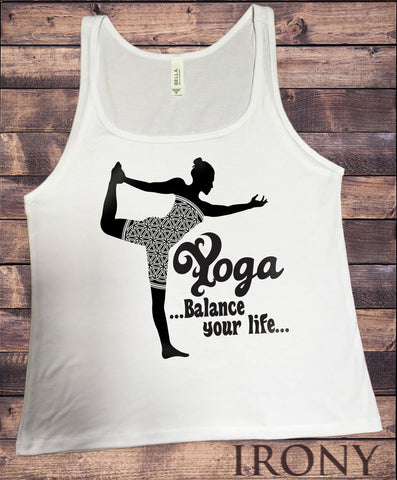 Jersey Top Om Yoga "Balance your life" Meditation Pose JTK1098