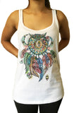 Jersey Top Dream Catcher Tribal Red Indian Native American Feathers JTK1110