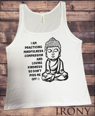 Jersey Top Mindfulness Compassion & Loving, Buddha Meditation Zen Funny Print JTK1111