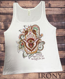 Jersey Top Om India zen Positive Slogan Hamsa Hand Of Fatima JTK1119