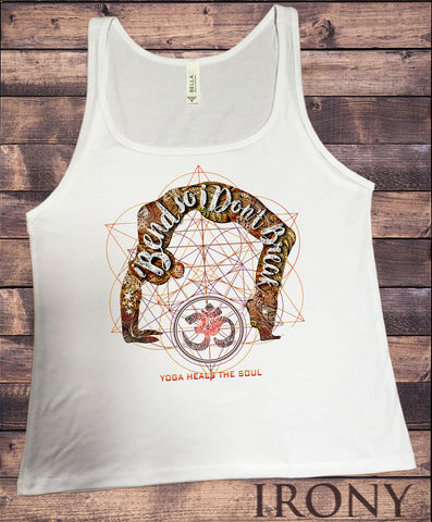 Jersey Top Om Yoga "i bend so i dont break" Spiritual Meditation Pose JTK1120