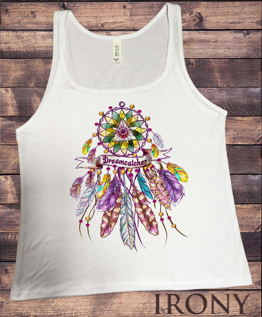 Jersey Top Dreamcatcher Tribal Red Indian Native American Feathers JTK1164