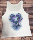 Jersey Top 'Love & Peace' Buddha Yoga Meditation OM Tree Heart JTK1167