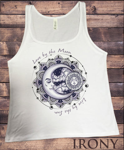 Jersey Top "Love by the moon, live by the sun" Stars Day Night Print JTK1193