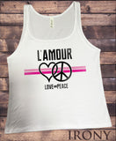 Jersey Top L'amour Love and  Heart Colourful Print JTK1271