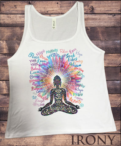 Jersey Top Namaste Buddha flowers-Positive Quotes colour explosion JTK1318