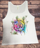 Jersey Tank Top Colourful Om Ethnic Motif Floral Flowers Print JTK1324