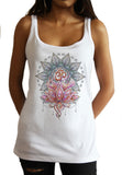 Jersey Top Aztec Flower Lotus Om Meditation Sketch effect Print JTK1347