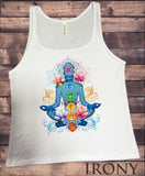 Jersey Top Chakra Symbols Lotus Geometric Spiritual Design Print JTK1348