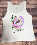 Jersey Top Love Heart Tie-Dye Print- No time for love Print JTK1360