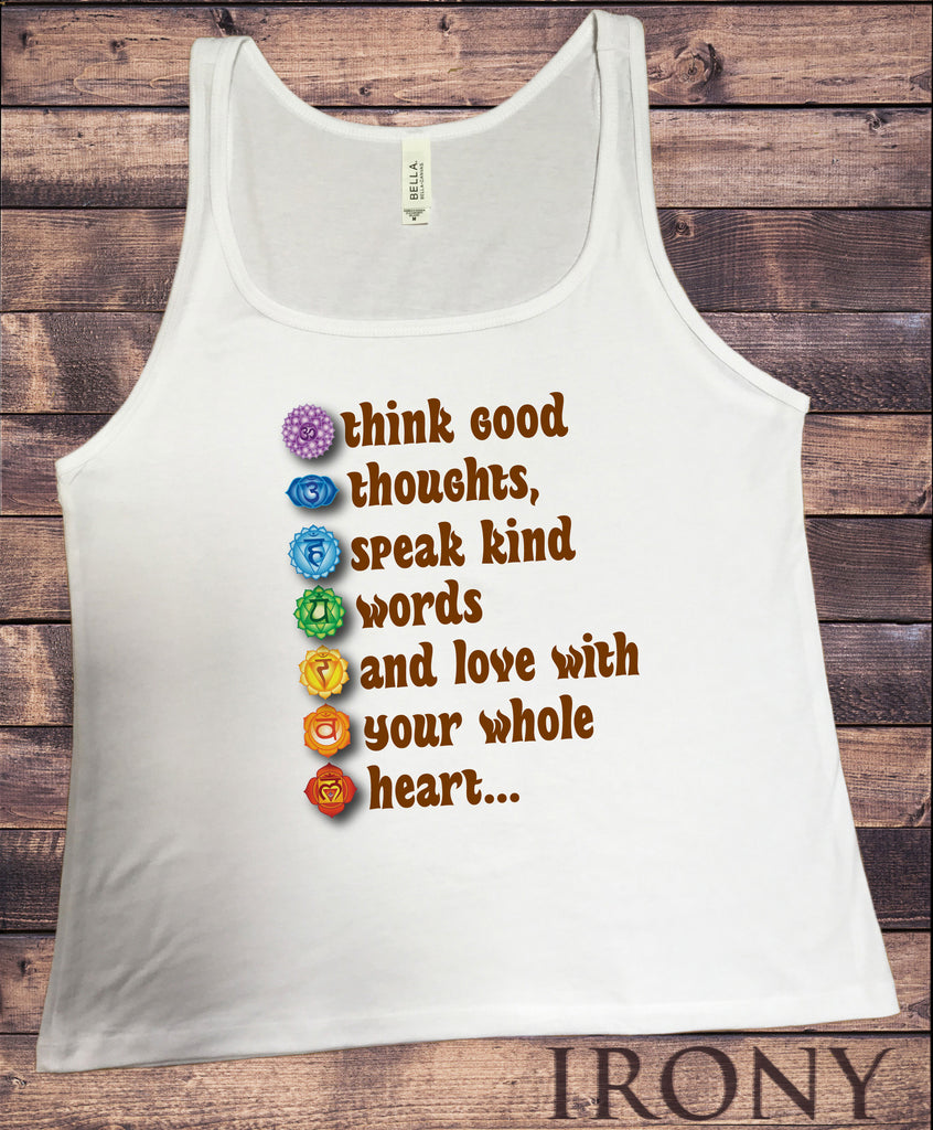 Jersey Tank Top Think Good Thoughts, Speak Kind Words And Love With Your Whole Heart...Print JTK1486
