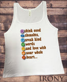 Jersey Tank Top Think Good Thoughts, Speak Kind Words And Love With Your Whole Heart...Print JTK1486