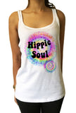 Jersey Tank Top Hippie Soul Tie-Dye  Love Heart Print JTK1492
