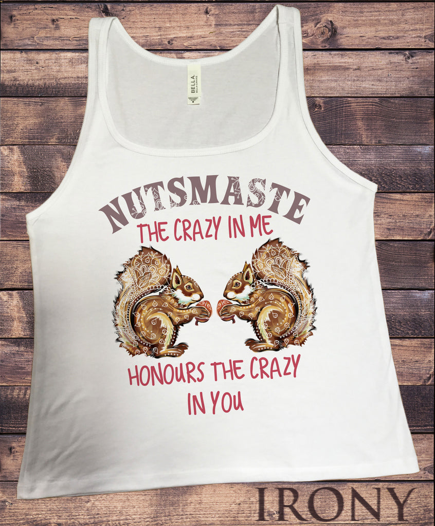 Jersey Vest Top Nutmaste, Crazy in me, Honours Crazy in you, Squirrel Print JTK1526