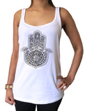 Jersey Tank Top Fatima Hand Ethnic Graphical Print JTK1560