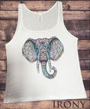 Jersey Tank Top Beautiful Elephant Ethnic Pattern Print JTK1576