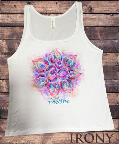 Jersy Top Positive Vibes lotus OM Just Breath Print JTK1602