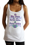 Jersey Top Sky Above Earth Below Peace Within Print JTK1603