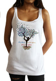 Jersey Tank Top Yoga Meditation India zen yoga Tree Print JTK1618