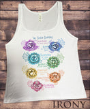 Jersey Tank Top Yoga Meditation Seven Chakras Print JTK1619