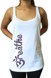 Jersey Tank 'Breathe' OM Religion Side Design India Print JTK1660