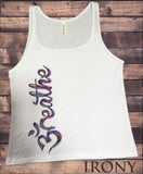 Jersey Tank 'Breathe' OM Religion Side Design India Print JTK1660