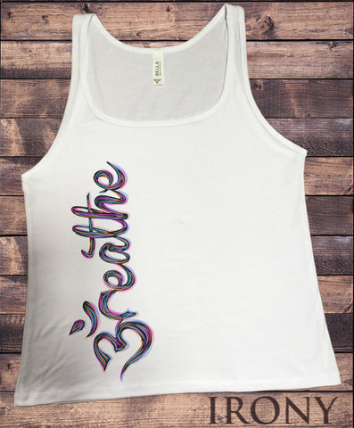 Jersey Tank 'Breathe' OM Religion Side Design India Print JTK1660