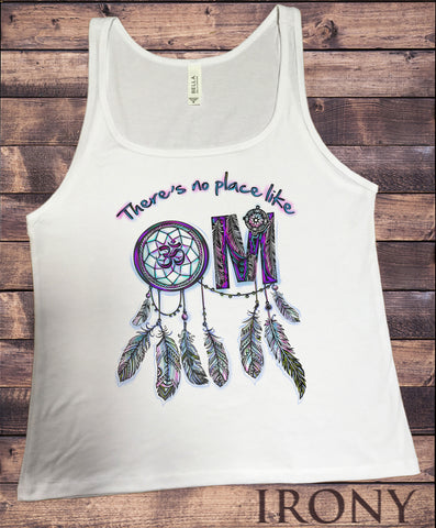 Jersey Tank There's No Place Like Om Chakra Meditation  Peace Spirit India Print JTK1680