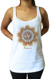 Jersey Tank Top Namaste OM Balance colour explosion Yoga JTK1687