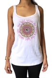 Jersey Tank Top Eye Spiral Pattern Casual Print JTK1688