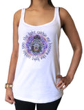 Jersey Tank Top Fatima Hamsa Hand Spiral Boho Zen Eye Print JTK1689