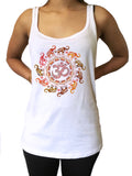 Jersey Tank Top OM Elephant Spiral India Boho om Zen Print JTK1693