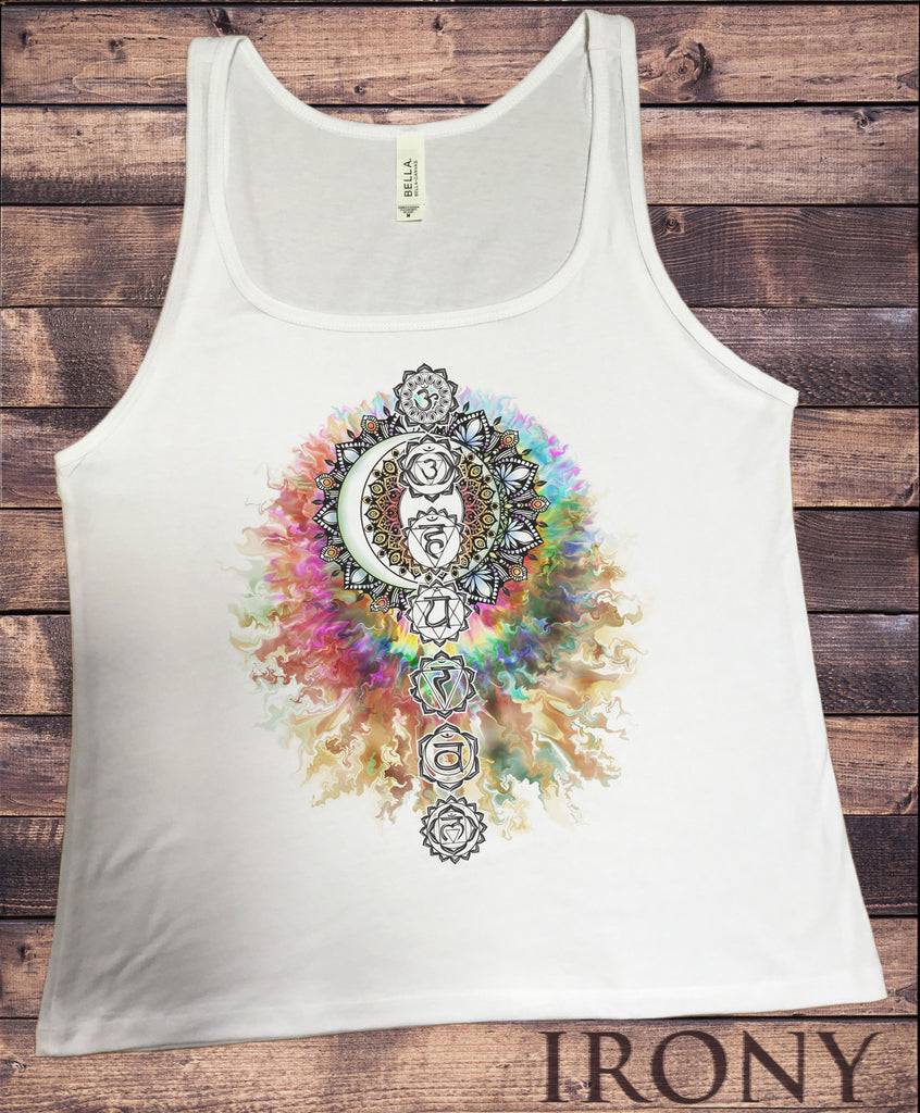 Jersey Top Buddha Coloured Chakra Symbols Colourful Design JTK1704