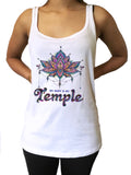 Jersey Tank Top Lotus Flower Temple Spiritual Meditation Yoga JTK1742