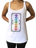 Jersey Tank Top Flower Yoga Buddha Chakra Meditation India Chakra Print JTK1745