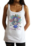 Jersey Tank Top Zen Lotus Flower Namaste Spiritual Meditation Yoga Dog JTK1746