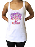 Jersey Tank Zen as Lotus Om Yoga Meditation Pose India Print JTK1798