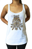 Jersey Top Colourful Owl detailed iconic - Novelty Print JTK1820
