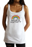 Jersey Top "Radiate Positivity" Positive Good Vibes Slogan Print JTK1889