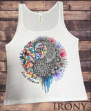 Jersey Tank Top Yin Yang Find Balance Splatter Paint Lotus Print JTK273