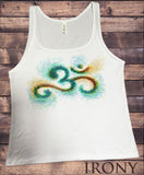 Jersey Tank Top OM Print Religion Colourful Splatter Spiritual Tee JTK903