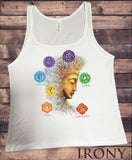 Jersey Tank Top Buddha Chakra OM -Know, feel, strive, love- Symbols JTK904